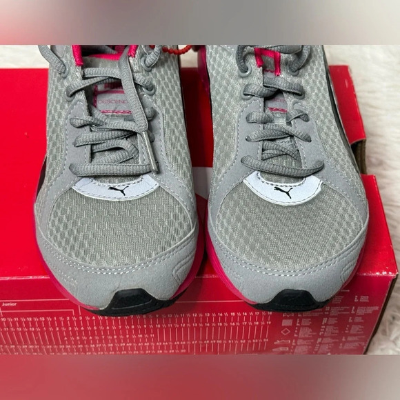 PUMA sneaker Descendant jr, Lifestyle Kindergarten fit, NWT, grey pink, size 3 - Picture 3 of 14